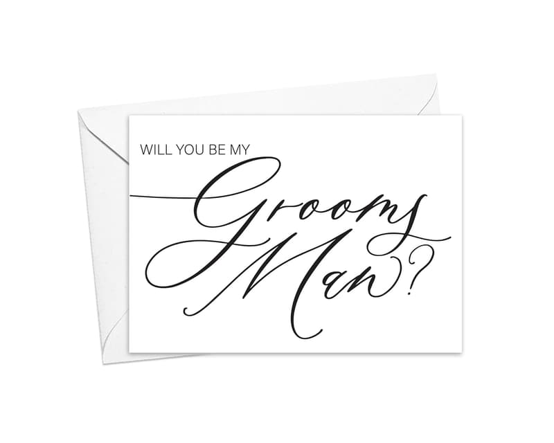 Groomsman Proposal Card for Brother, Dad, Uncle, or Nephew