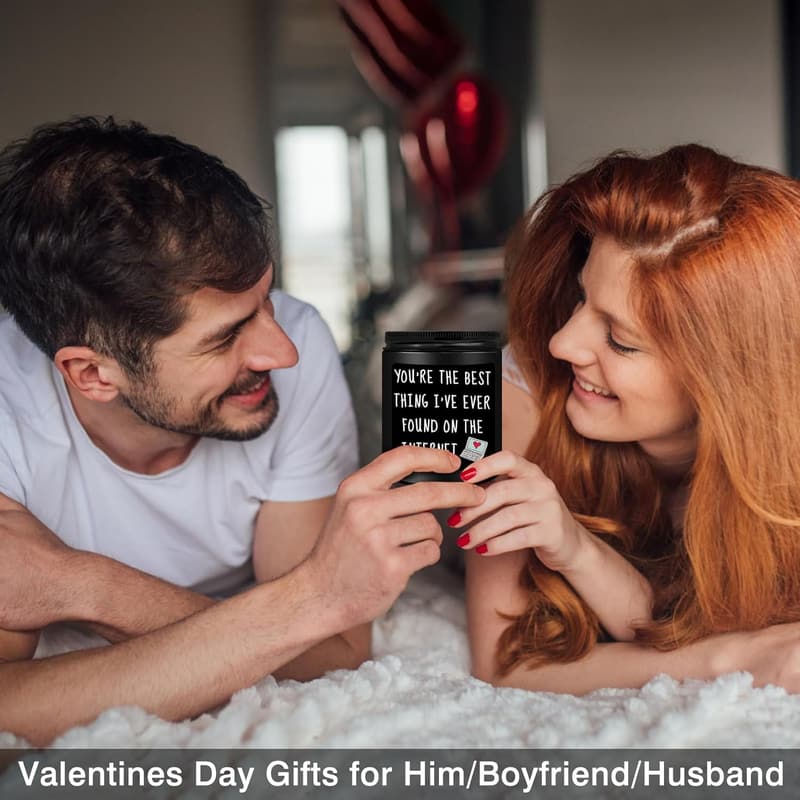 Funny Romantic Black Cedar Juniper Sandalwood Candle for Him