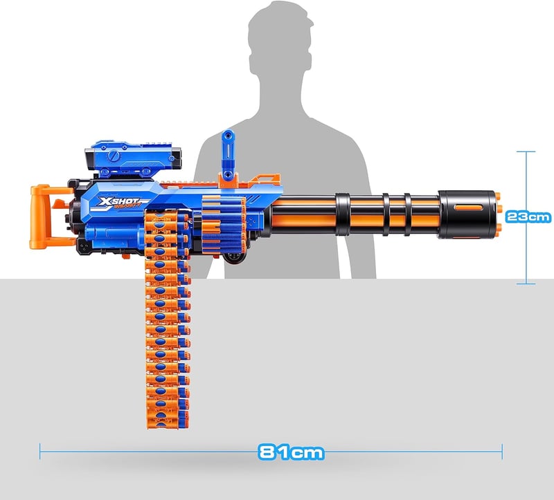 Motorized Dart Blaster with 72 Darts and Tripod for Outdoor Fun
