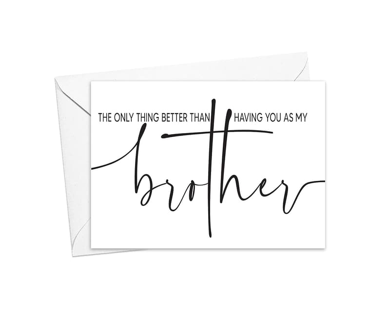Groomsman Proposal Card for Brother