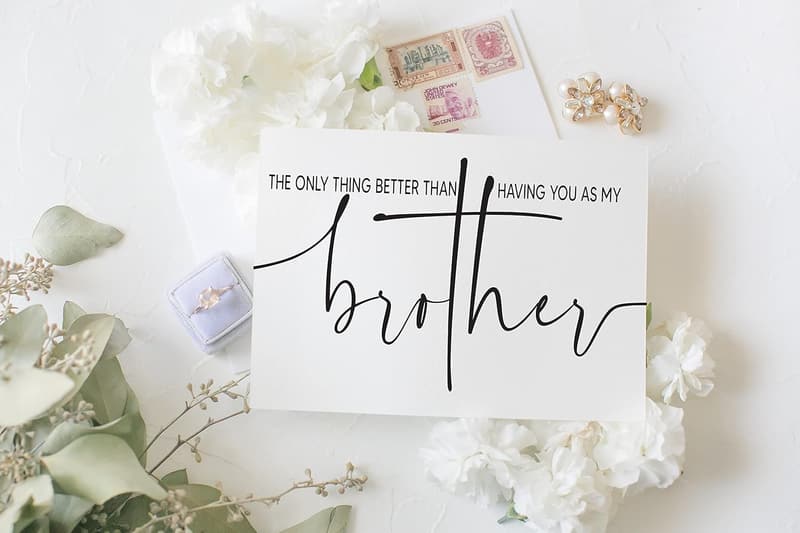 Groomsman Proposal Card for Brother