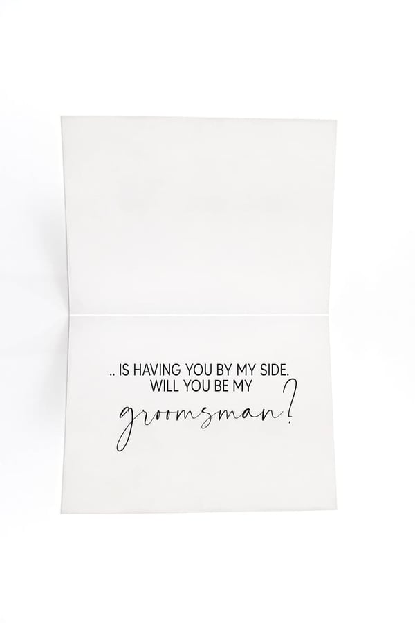 Groomsman Proposal Card for Brother