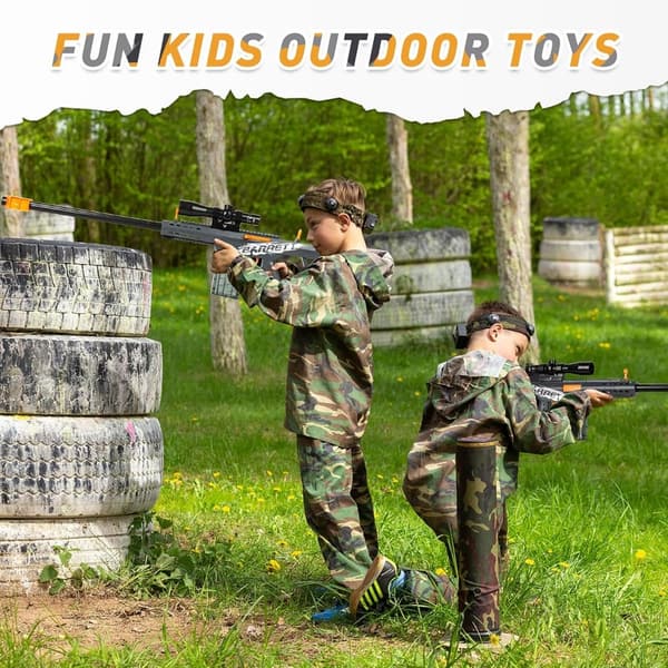 Foam Blaster Sniper Rifle - Realistic Shooting Game for Boys 8+