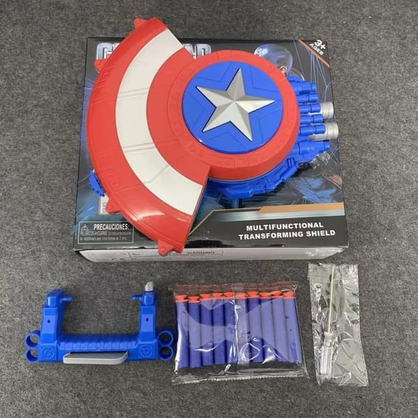 Easter Gift: Captain Dart Shooting Shield with 20 Darts for Kids