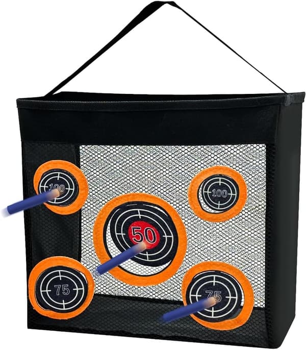 Portable Mesh Bag for Nerf Darts - Foldable Toy Storage for Kids