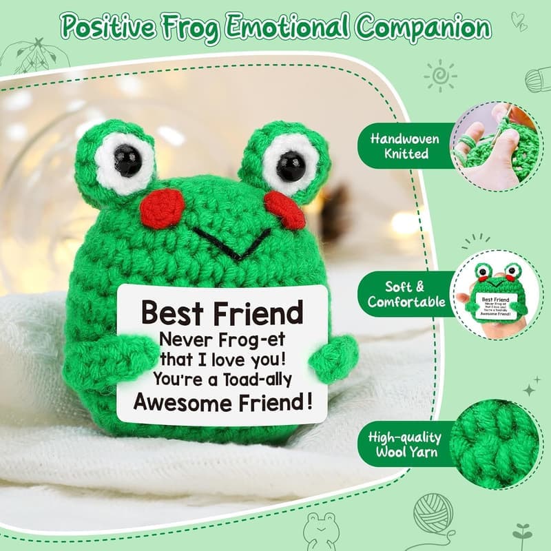 Mother's Day Mini Crochet Frog Gift for Best Friends