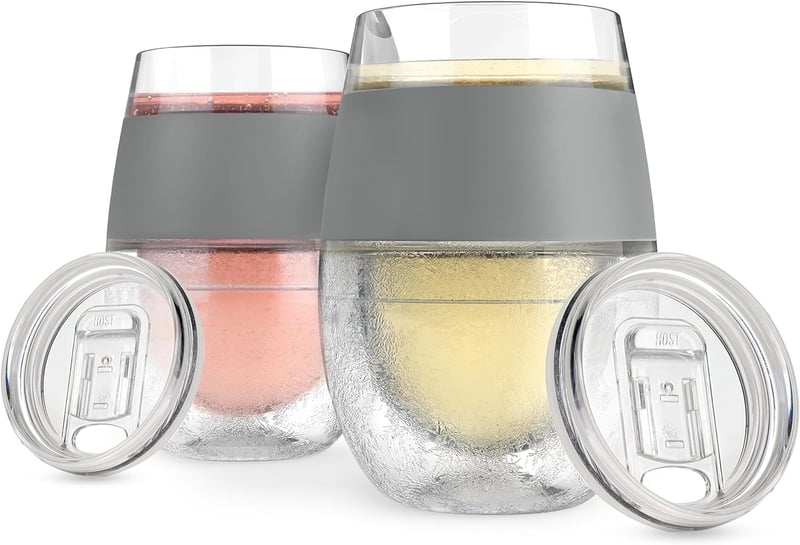 Insulated Wine Tumblers with Lids, 8.5oz Set of 2