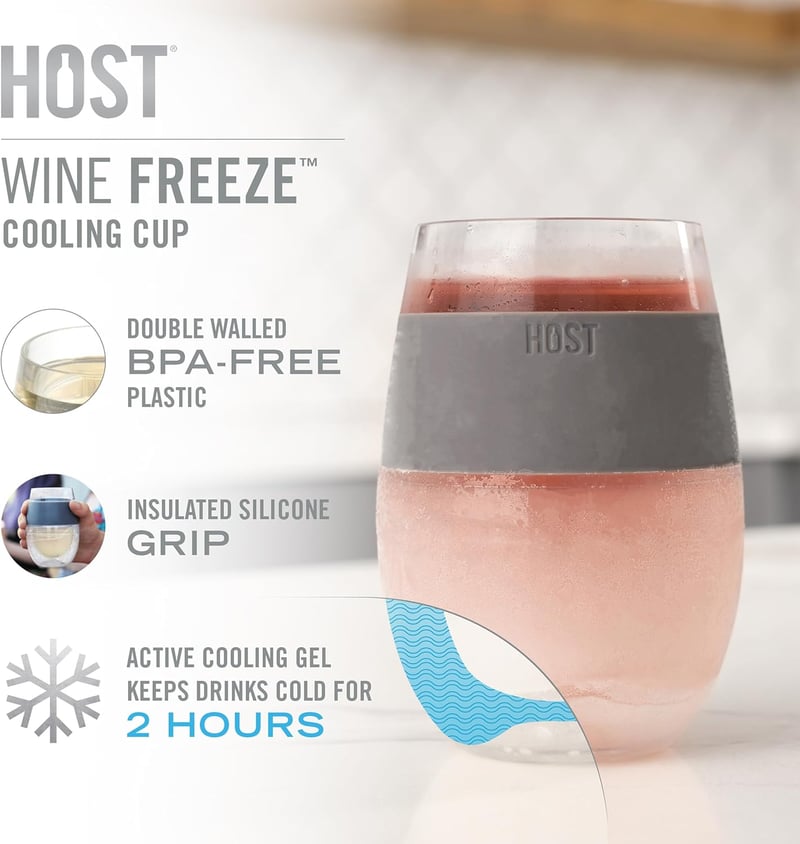 Insulated Wine Tumblers with Lids, 8.5oz Set of 2