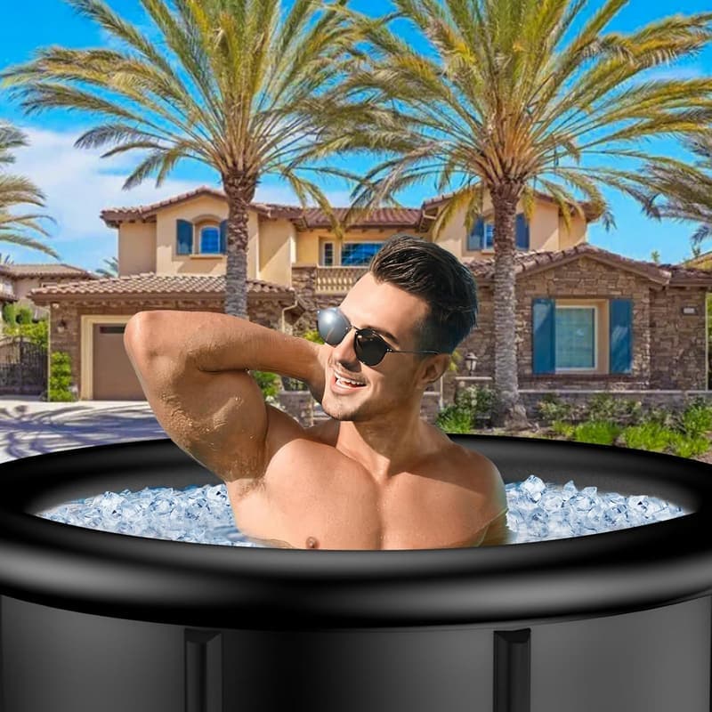 Athlete Ice Bath Tub, 112 Gallon Heavy-Duty Recovery Plunge Pool