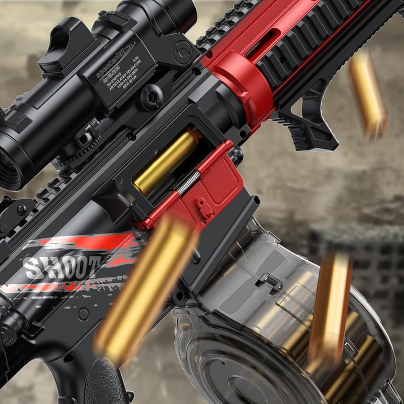 Automatic Sniper Rifle Foam Blaster with 60 Darts – Gift for Boys 8+