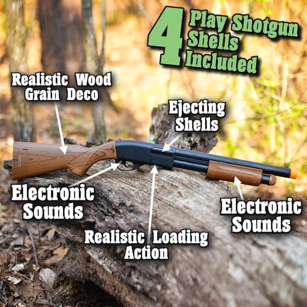 Cowboy Costume Pump Action Blaster Toy with Sounds & Ejecting Shells