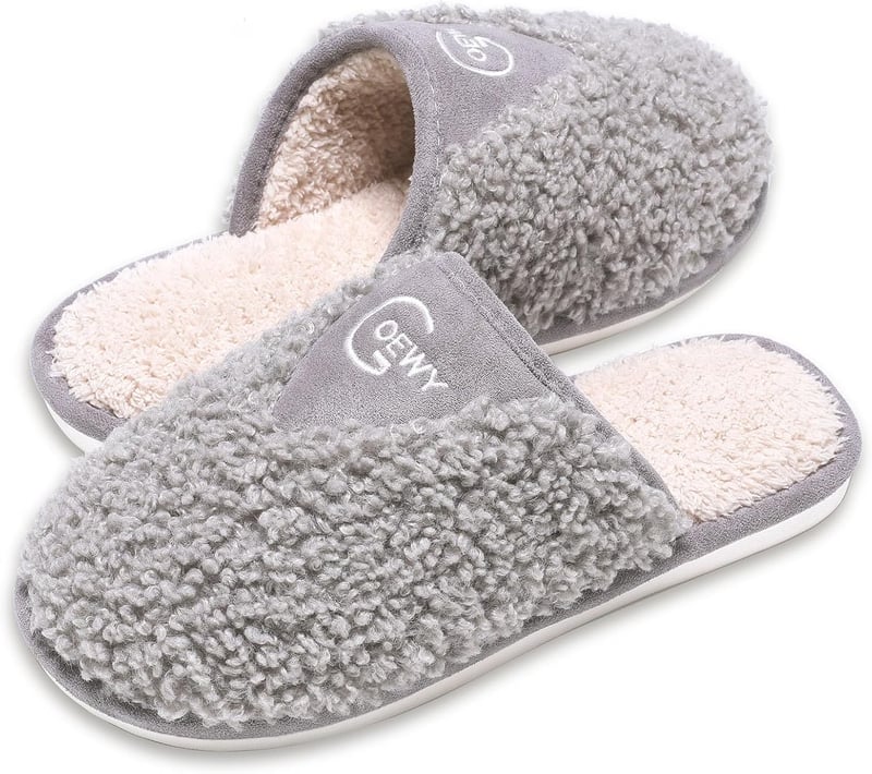 Cozy Memory Foam Slippers for Women - Non-Slip House Shoes