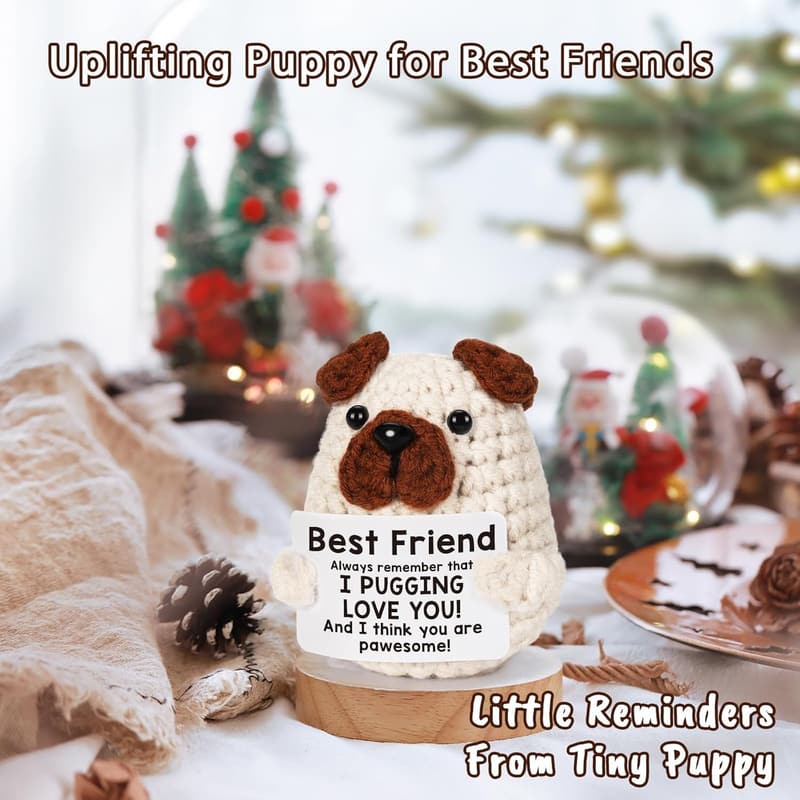Best Friend Birthday Gift: Funny Puppy Doll & Mini Basket