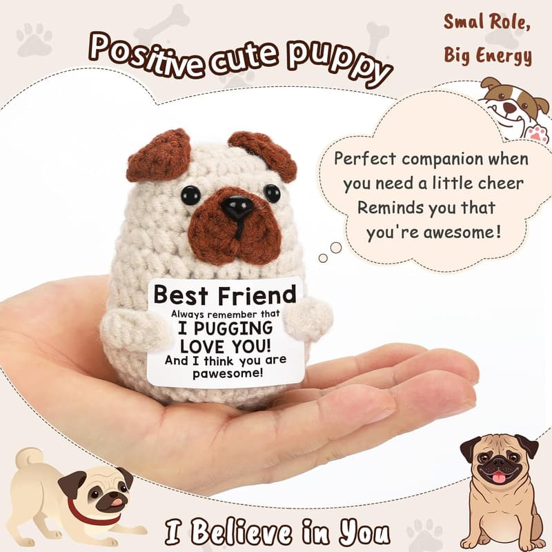 Best Friend Birthday Gift: Funny Puppy Doll & Mini Basket
