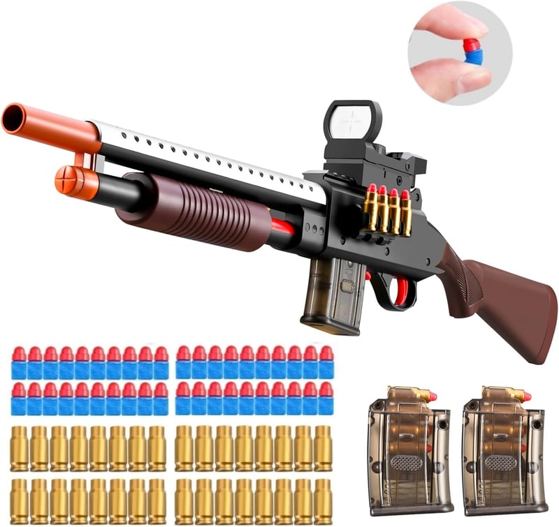 Realistic Foam Blaster Gun with Scope - Ages 8-14