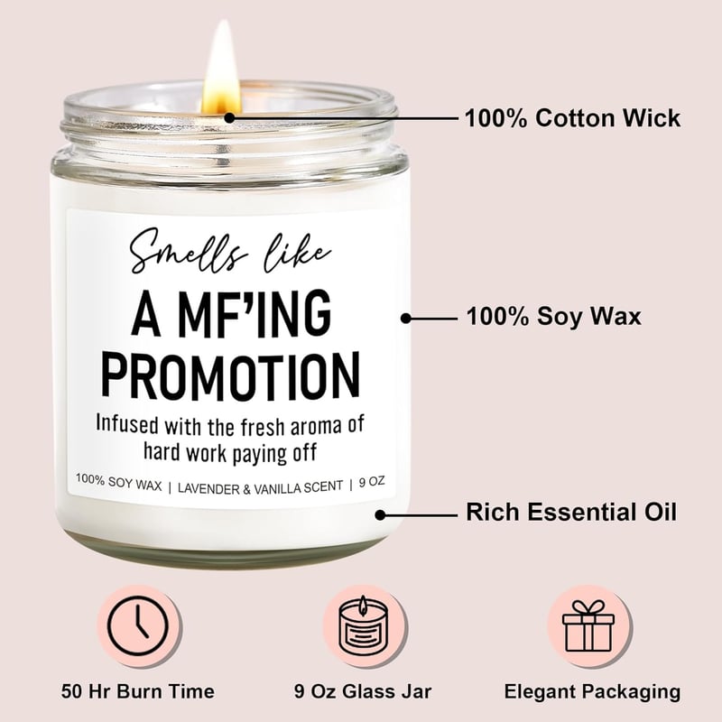 Congratulations Scented Candle - 9 oz Gift for Him/Her