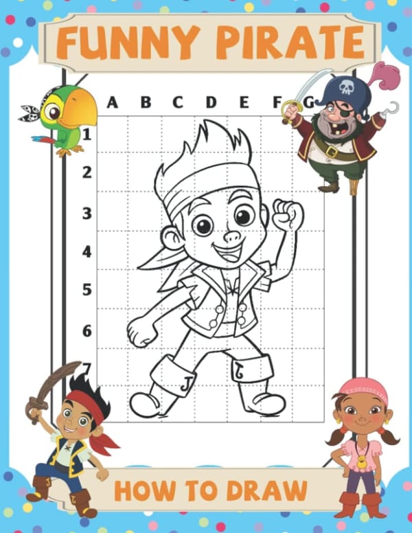 Funny Pirate Drawing Guide for Kids: Step-by-Step Illustrations