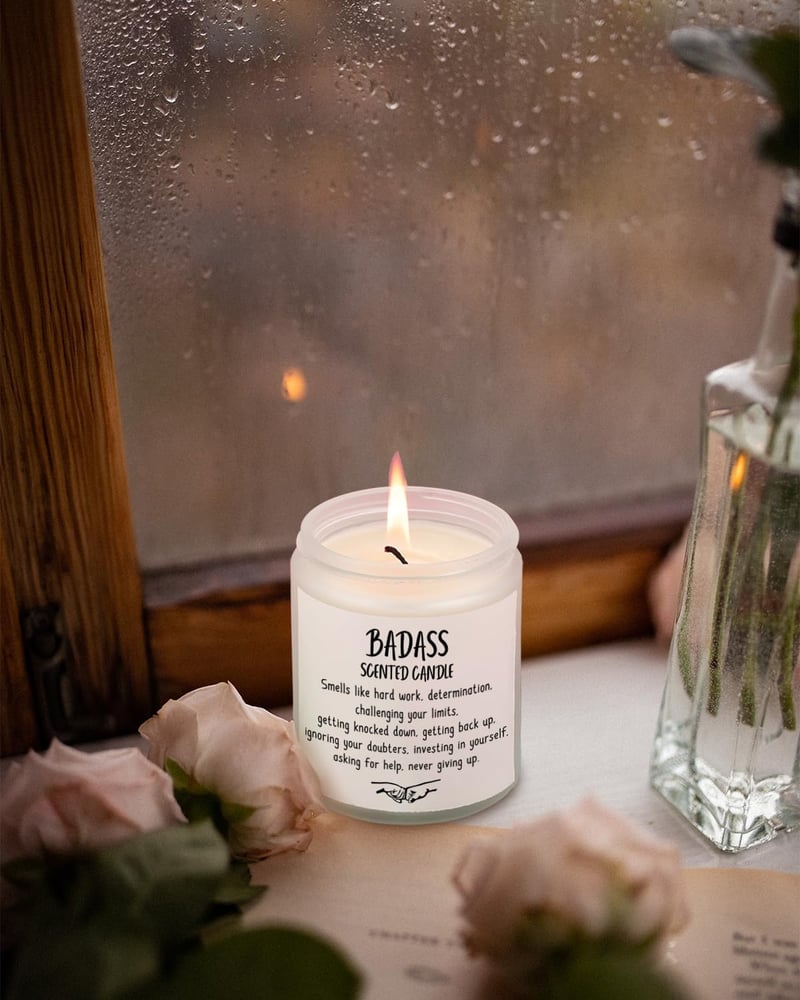 Graduation Gift: Handmade Lavender Soy Wax Candle (7oz)