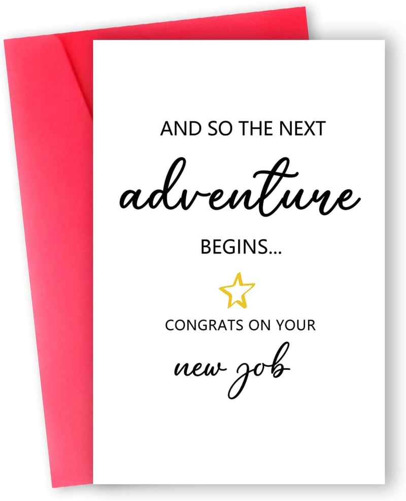Happy New Job Card for Coworkers and Bosses