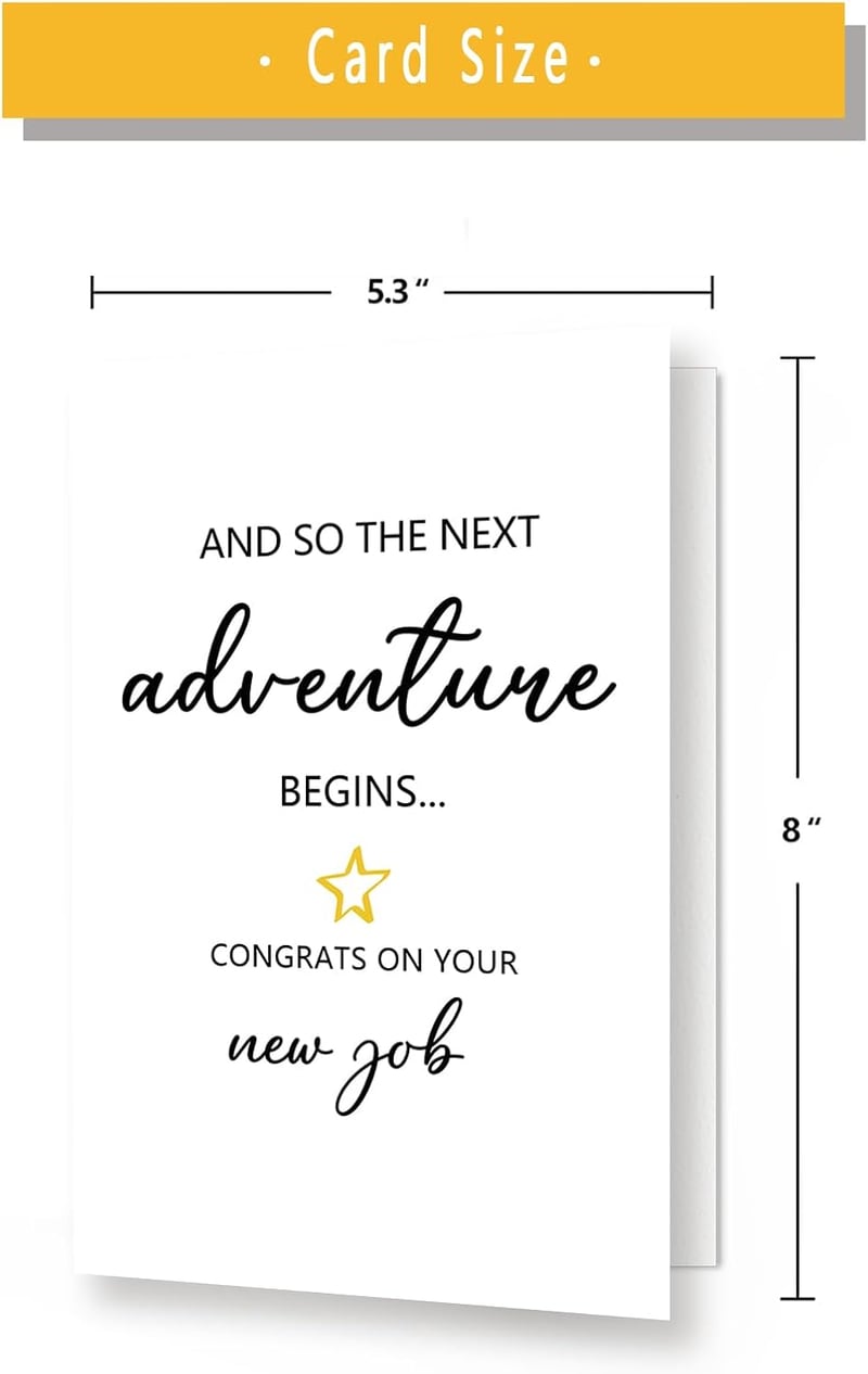 Happy New Job Card for Coworkers and Bosses