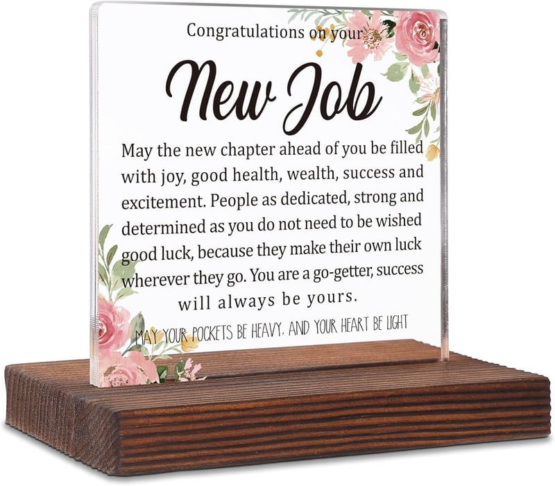 New Job Congratulations Gift for Colleagues - Office Desk Decor