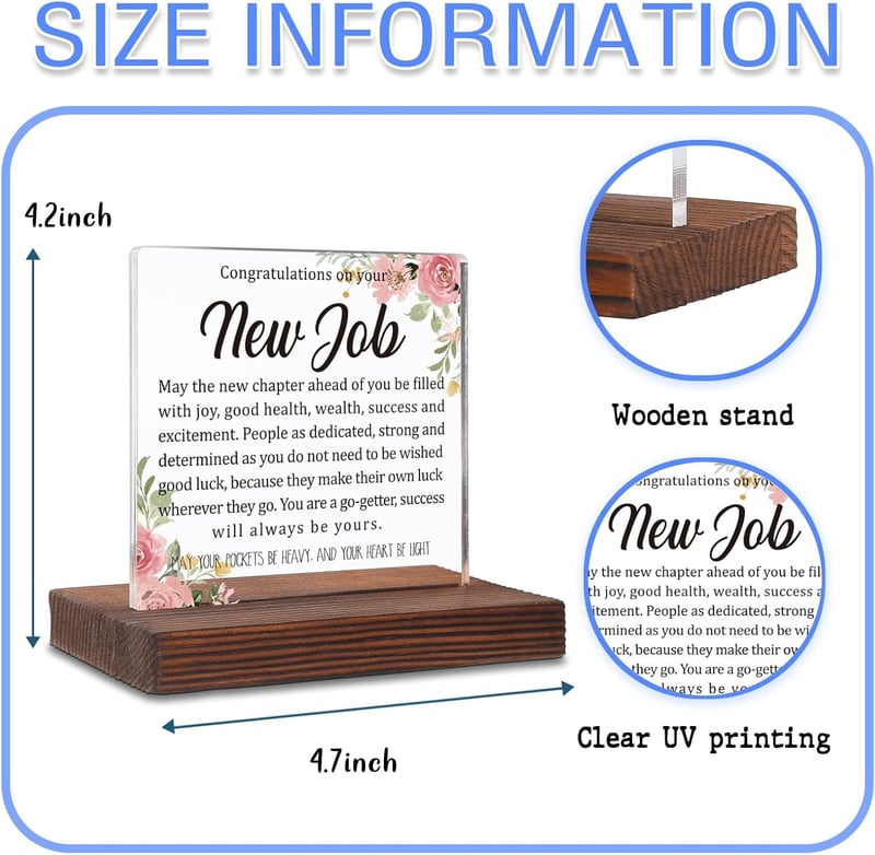New Job Congratulations Gift for Colleagues - Office Desk Decor