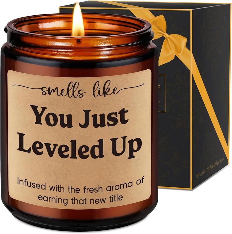 Congratulations Candle Gift for New Job Promotion