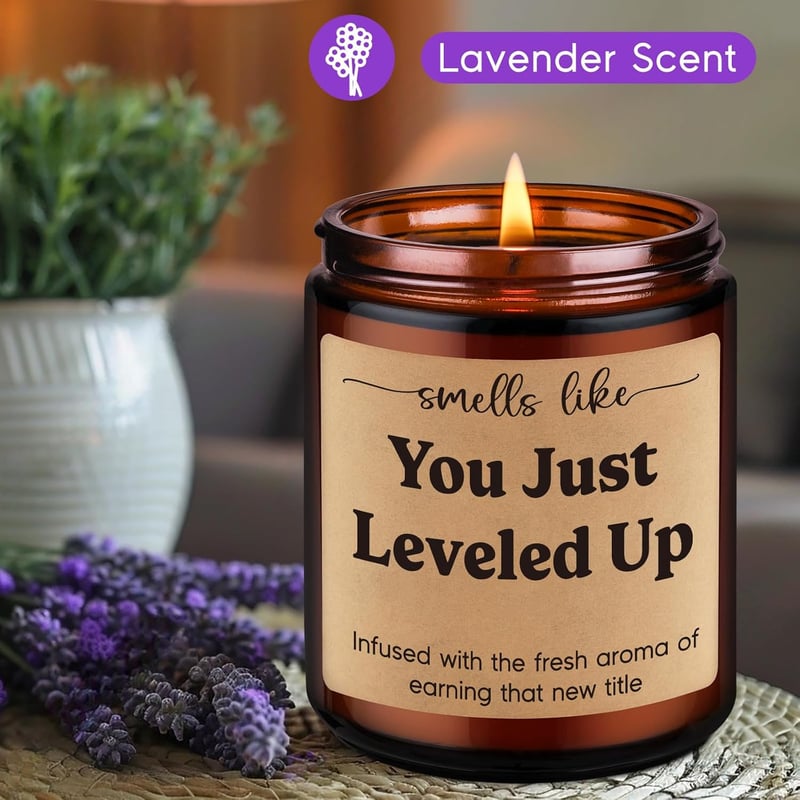 Congratulations Candle Gift for New Job Promotion