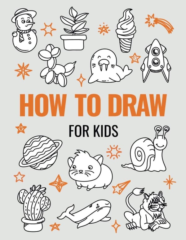 Kids' Drawing Guide: Step-by-Step for Cute Animals & More