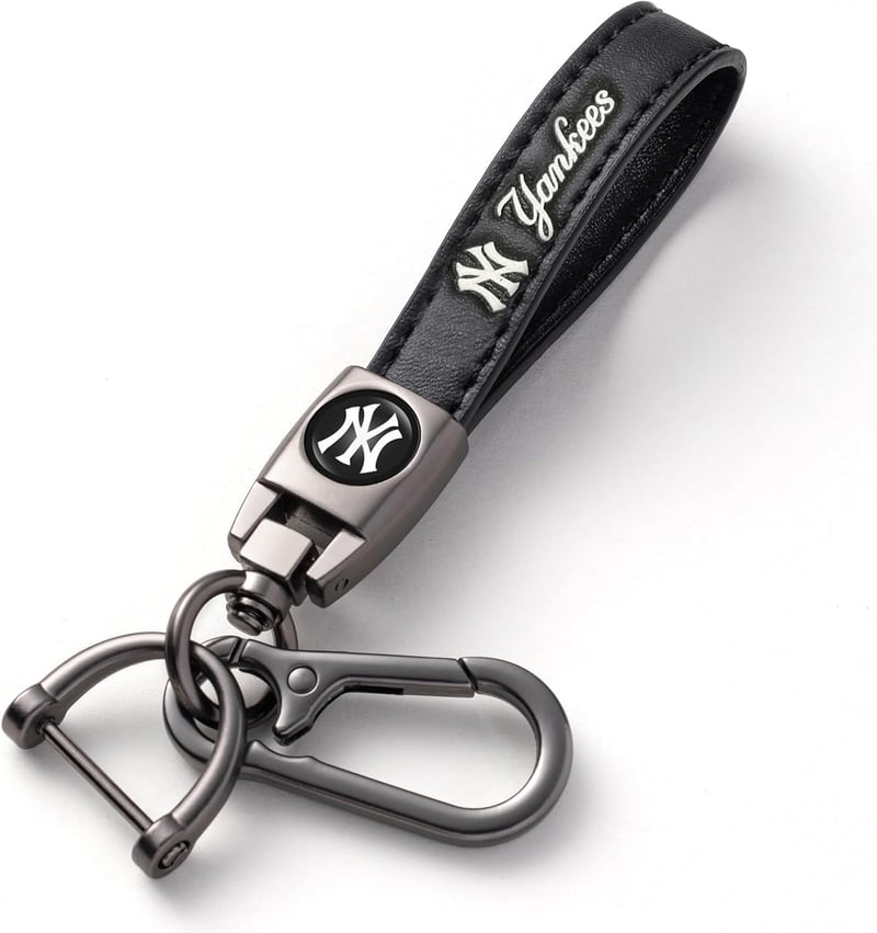 Baseball Leather Keychain for Men and Women