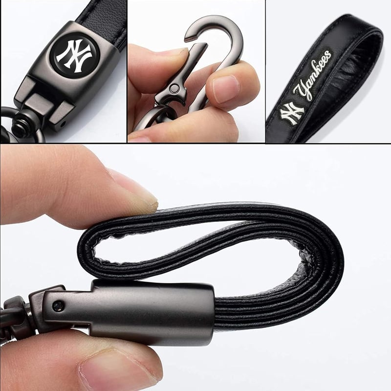 Baseball Leather Keychain for Men and Women