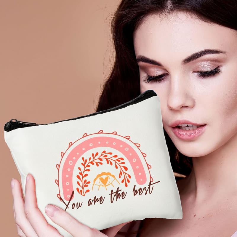 Father's Day Inspirational Canvas Makeup Bags - 16 Pcs