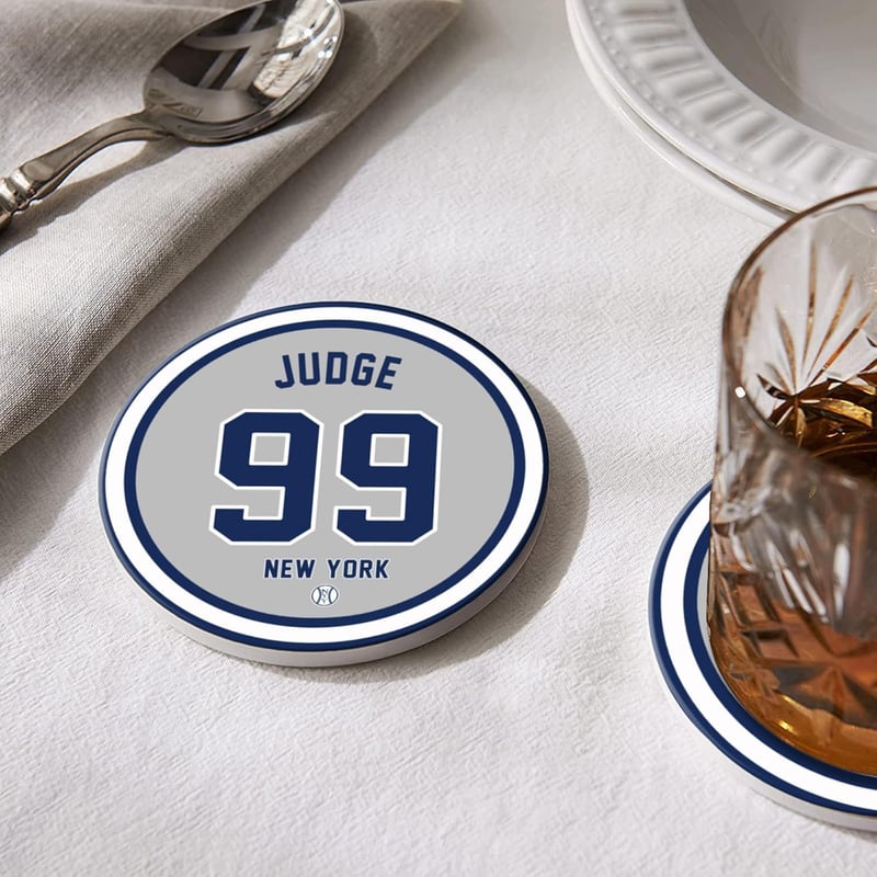 New York Yankees Ceramic Coaster Set - 6 for Men’s Home Decor