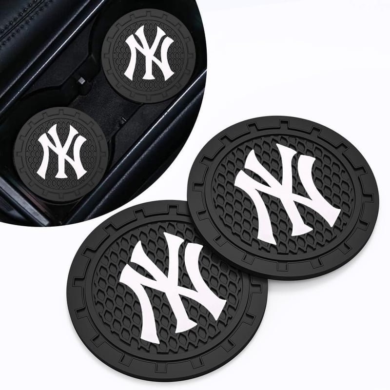 New York Yankees Silicone Car Cup Holder Coasters - 2PCS