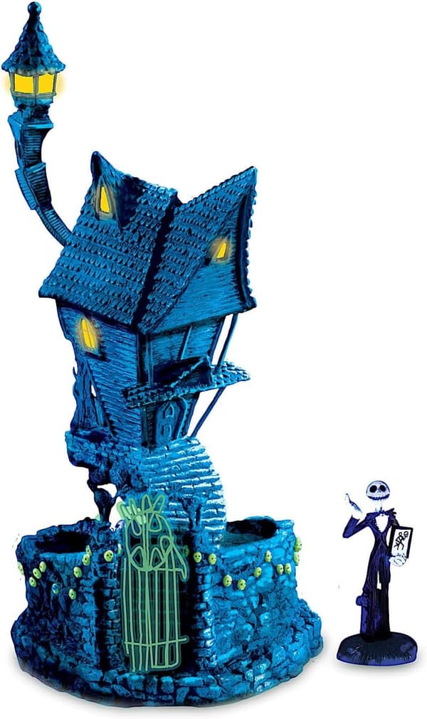 Nightmare Before Christmas Black Light Village Set