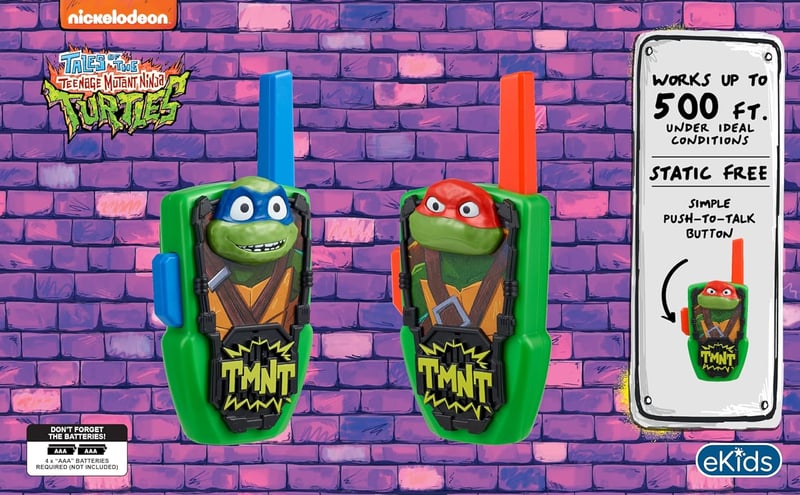 TMNT Walkie Talkies for Kids - Static-Free Fun for Fans