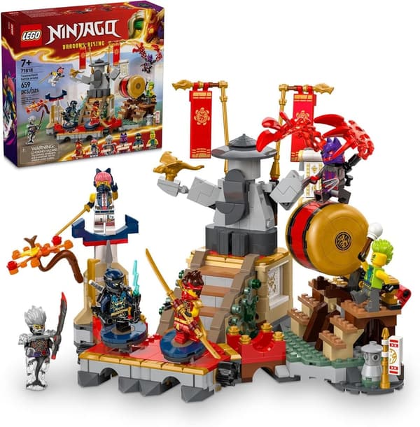 LEGO NINJAGO Battle Arena Playset with 6 Minifigures - Birthday Gift for Kids