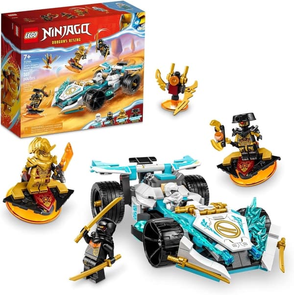 LEGO NINJAGO Zane's Dragon Power Race Car Set for Kids 7+
