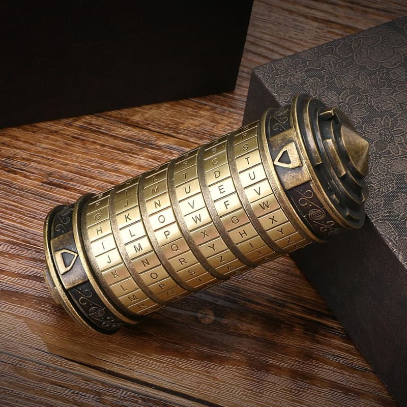 Valentine's Day Cryptex Puzzle Box with Hidden Compartments