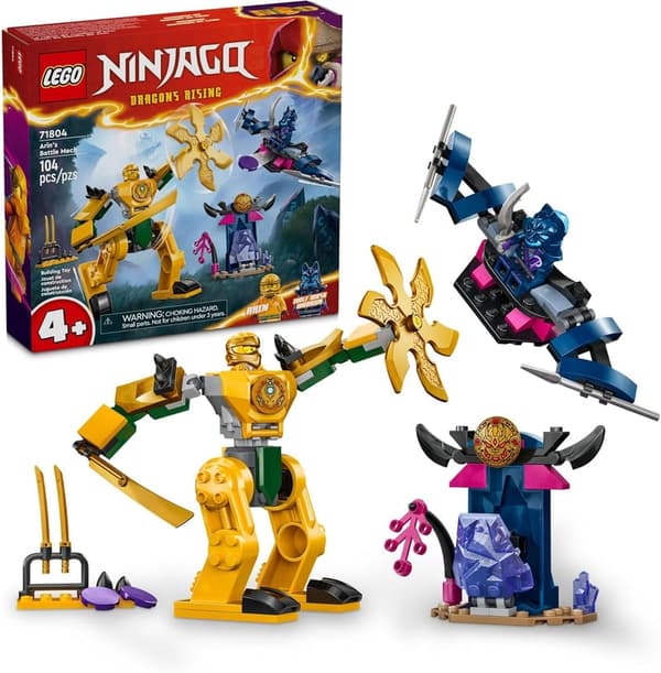 LEGO NINJAGO Arin's Battle Mech Ninja Toy Set for Kids