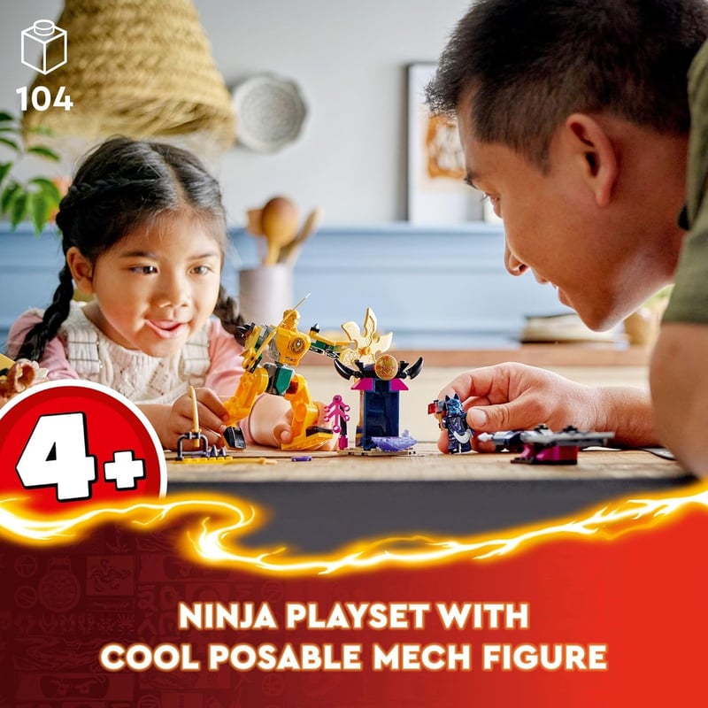 LEGO NINJAGO Arin's Battle Mech Ninja Toy Set for Kids