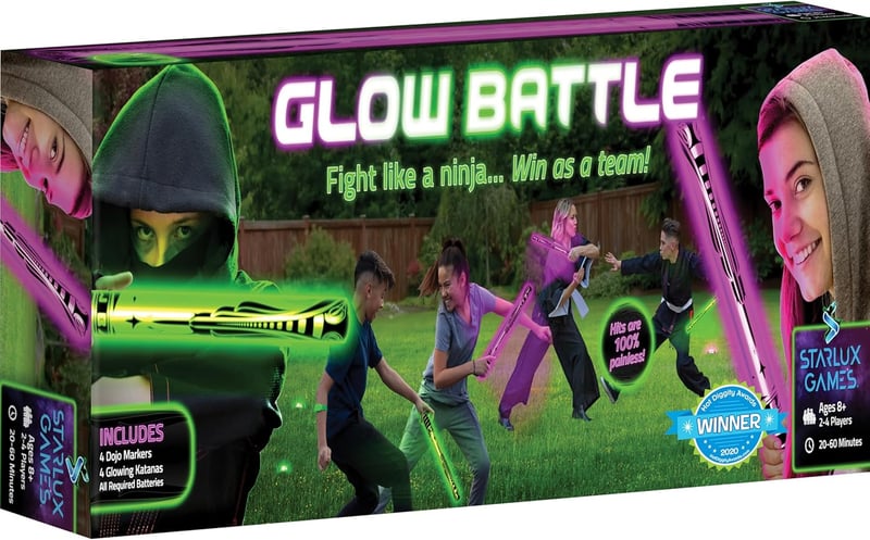 Glow-in-the-Dark Ninja Sword Game for Kids Ages 8-12
