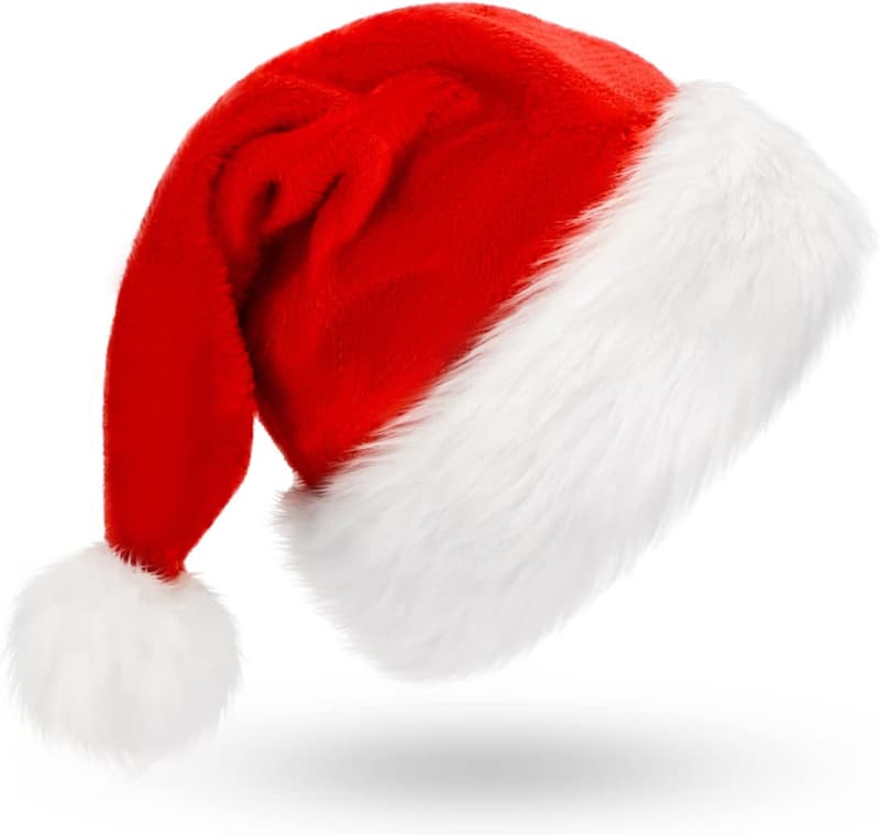 LED Santa Hat for Adults - Festive Christmas Headwear