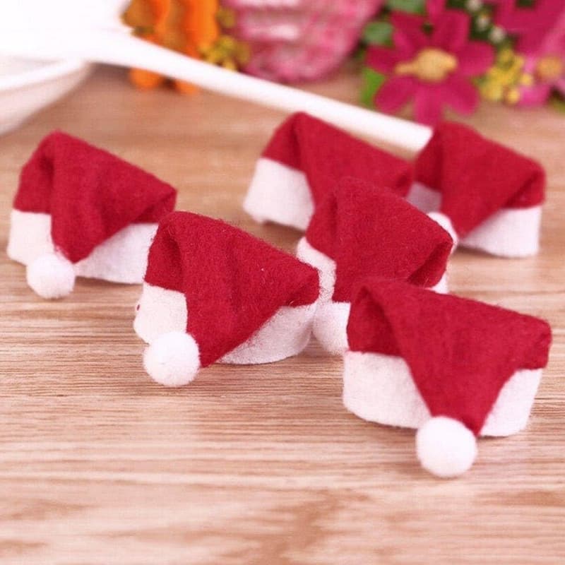 Christmas Mini Santa Claus Hats - 30 Pack Party Supplies