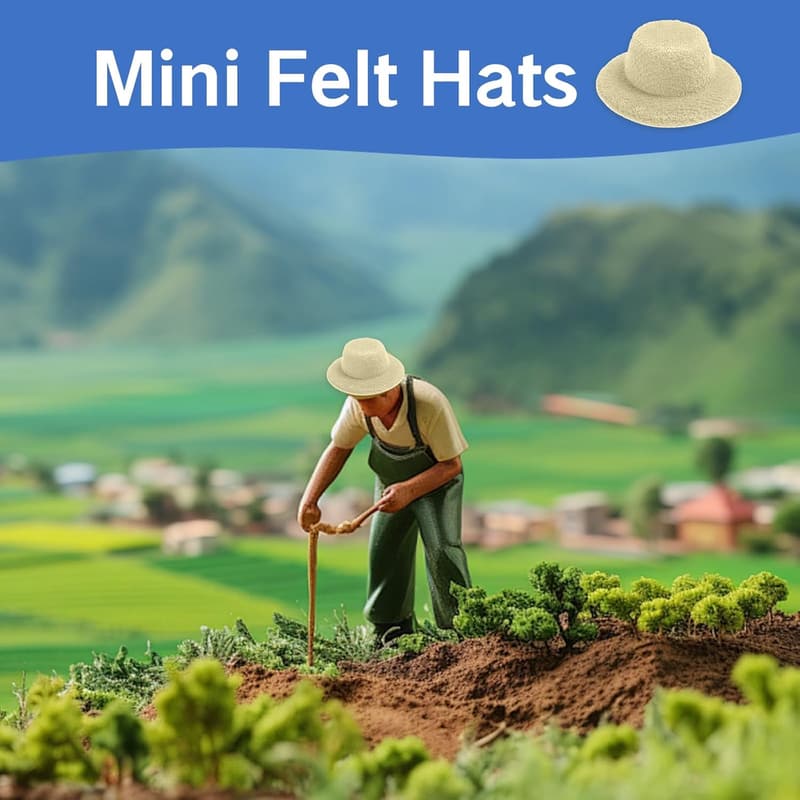18-Color Mini Doll Hat Craft Set for DIY Accessories