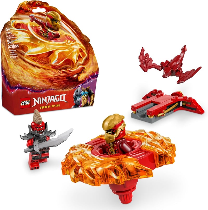 LEGO NINJAGO Kai's Dragon Spinner Building Toy with 2 Minifigures