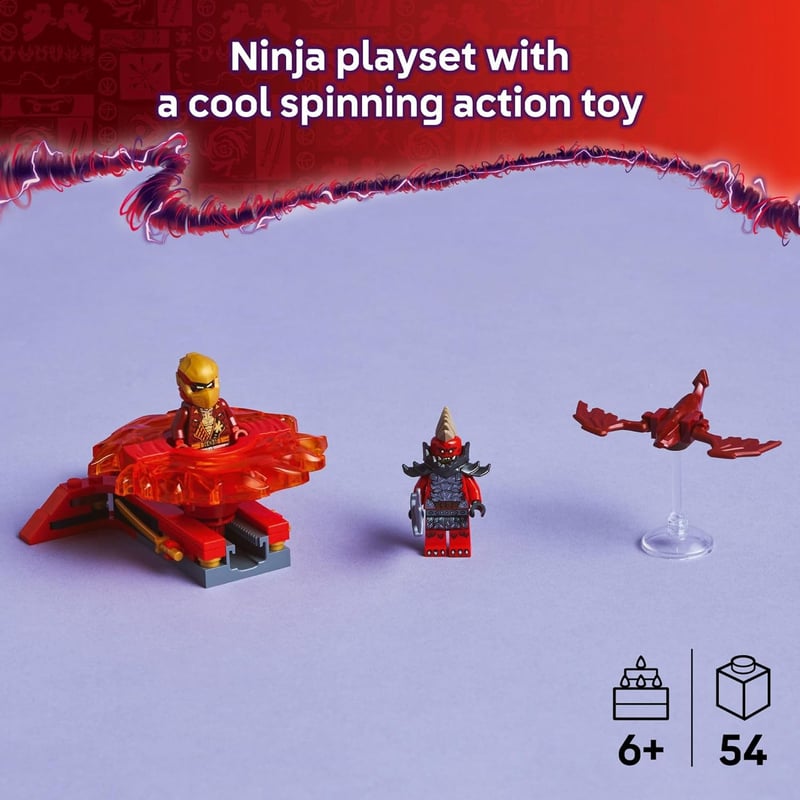 LEGO NINJAGO Kai's Dragon Spinner Building Toy with 2 Minifigures