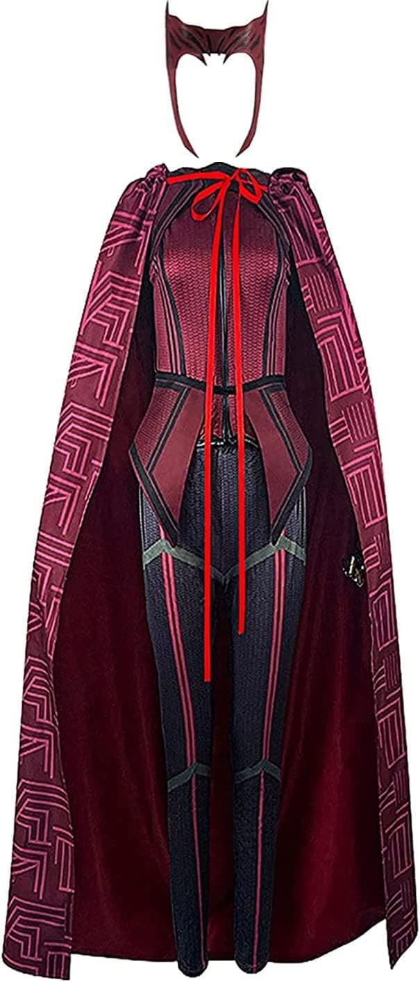 Scarlet Witch Women's Costume with Cape and Headpiece