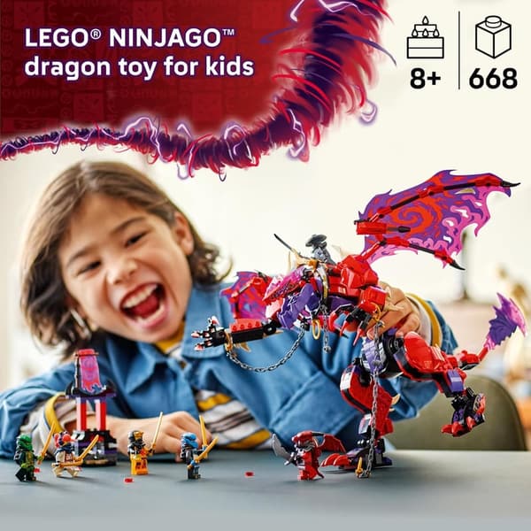 LEGO NINJAGO Thunderfang Dragon Playset with 6 Minifigures