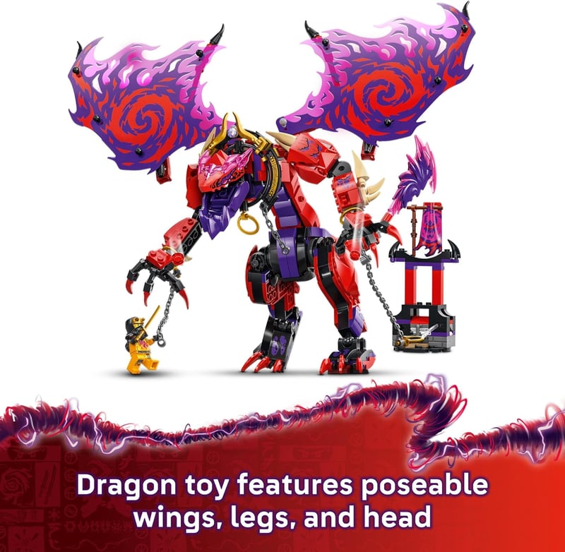 LEGO NINJAGO Thunderfang Dragon Playset with 6 Minifigures